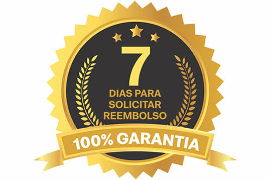 7 dias de garantia — 100% do seu dinheiro de volta
